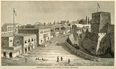 The First Building of the American Consulate in Jerusalem, 1857 by Unknown